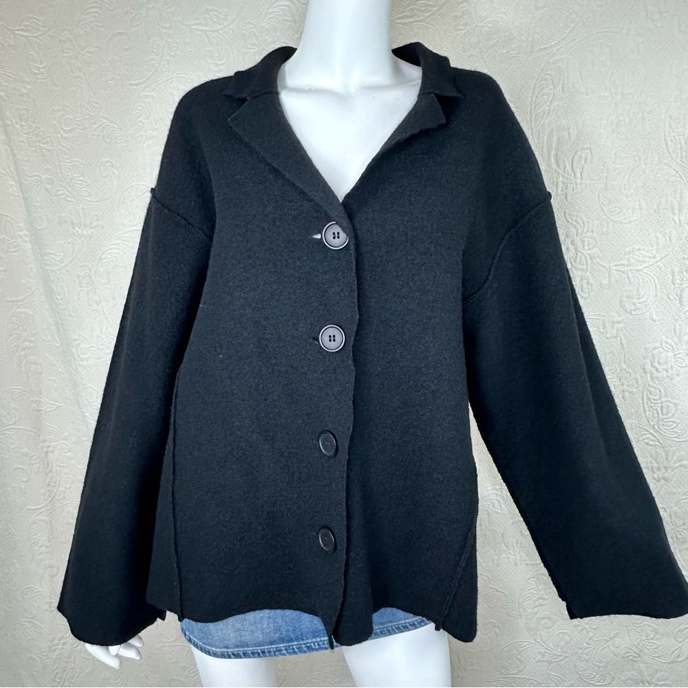 Herman Geist Woman 100% Wool Relaxed Fit Jacket